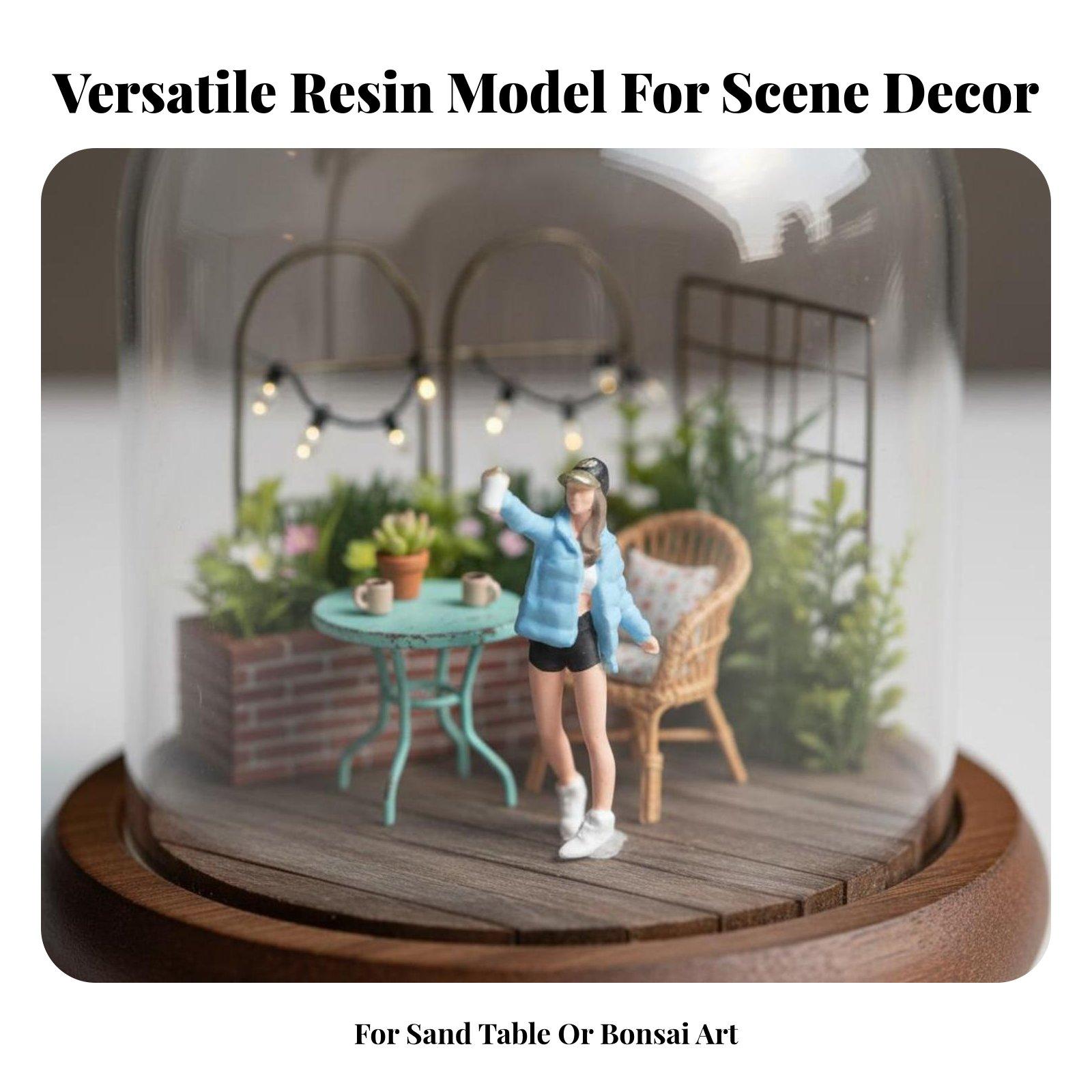 ฟิกเกอร์ผู้หญิงเรซิ่น มาตราส่ว - Bonsai Garden Display บทวิจารณ์และราคา