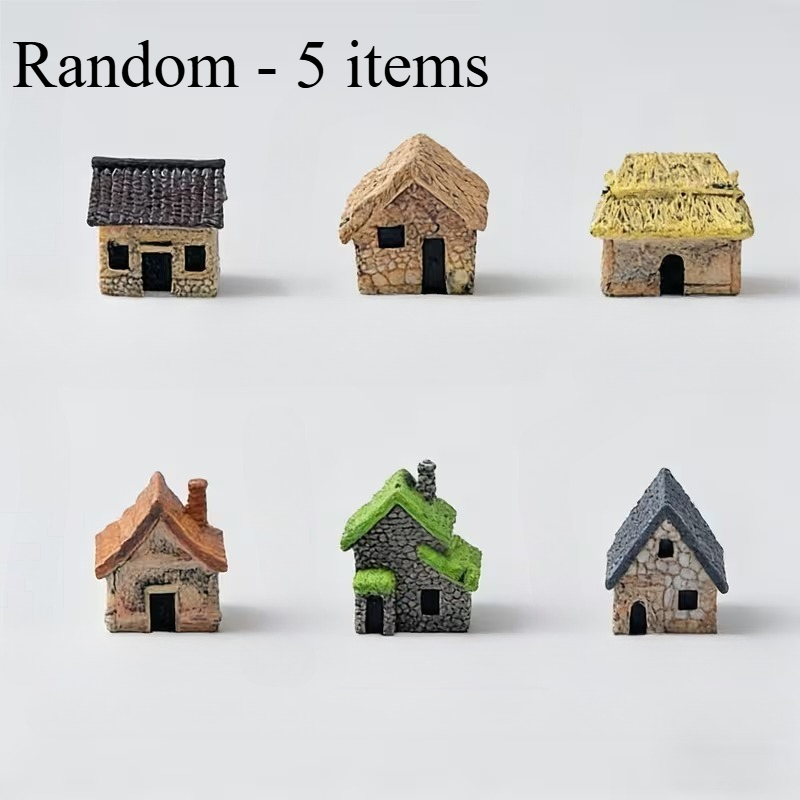 ชุดบ้านเรซินขนาดเล็ก 5 ชิ้น ทำ - Bonsai Garden House บทวิจารณ์และราคา