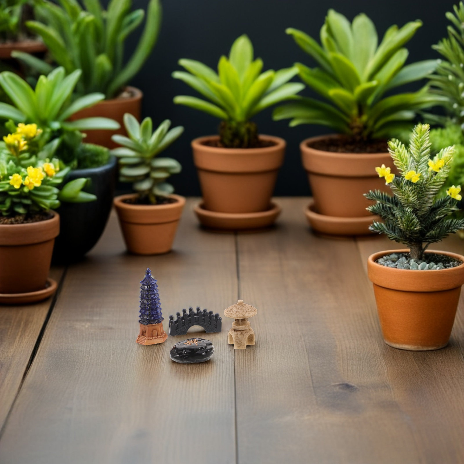 ชุดศาลาสวนเซนจิ๋วสไตล์ญี่ปุ่น  - Bonsai Zen Garden Set บทวิจารณ์และราคา