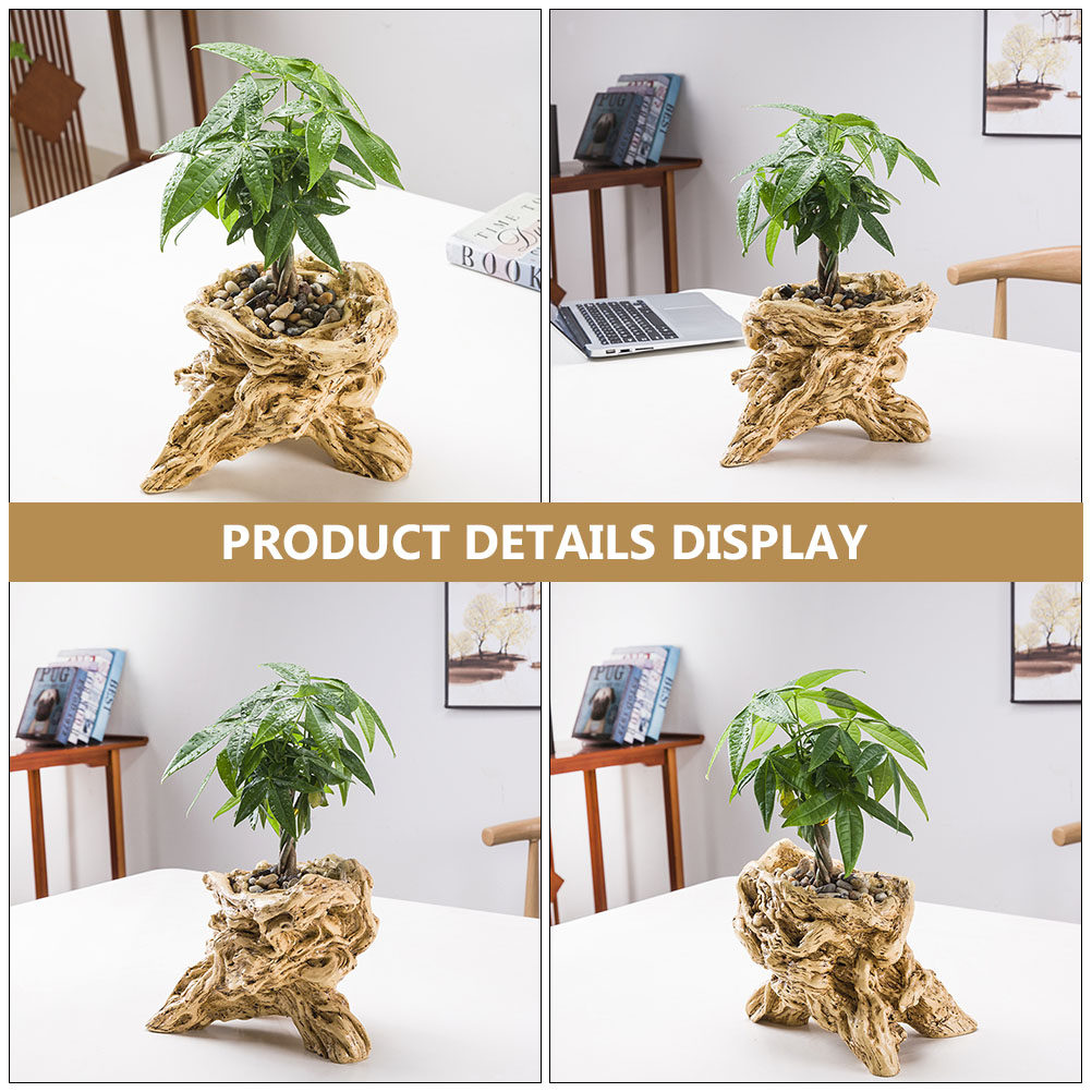กระถางดอกไม้รูปทรงรากไม้ สำหรั - Bonsai Garden Display บทวิจารณ์และราคา