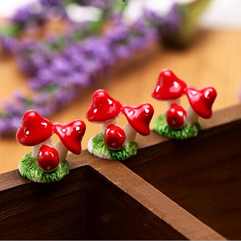 1 ชิ้น 4 สีน่ารักมินิเรซิ่นเห็ - Bonsai Garden House บทวิจารณ์และราคา