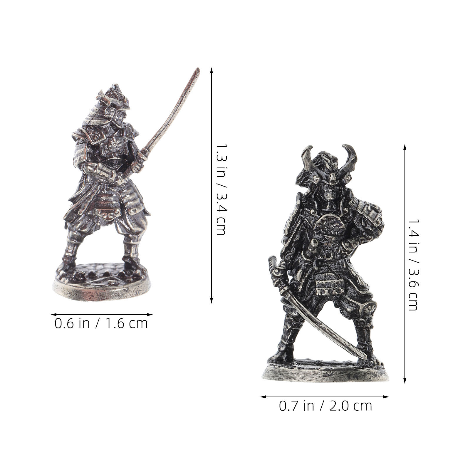 รูปปั้นซามูไรญี่ปุ่น 2 ชิ้น ทำ - Bonsai Garden Display บทวิจารณ์และราคา